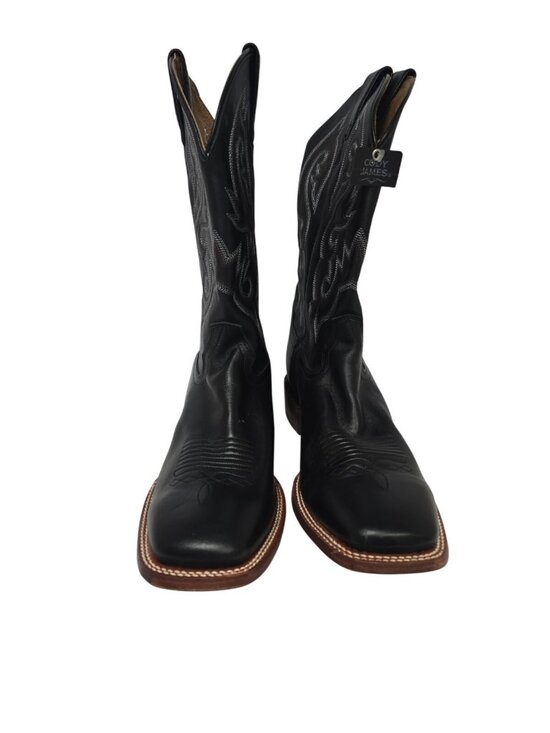 Cody James Men\'s Westley Stockman BBS5 Broad Square Toe Western Boot Black 12D main image 4